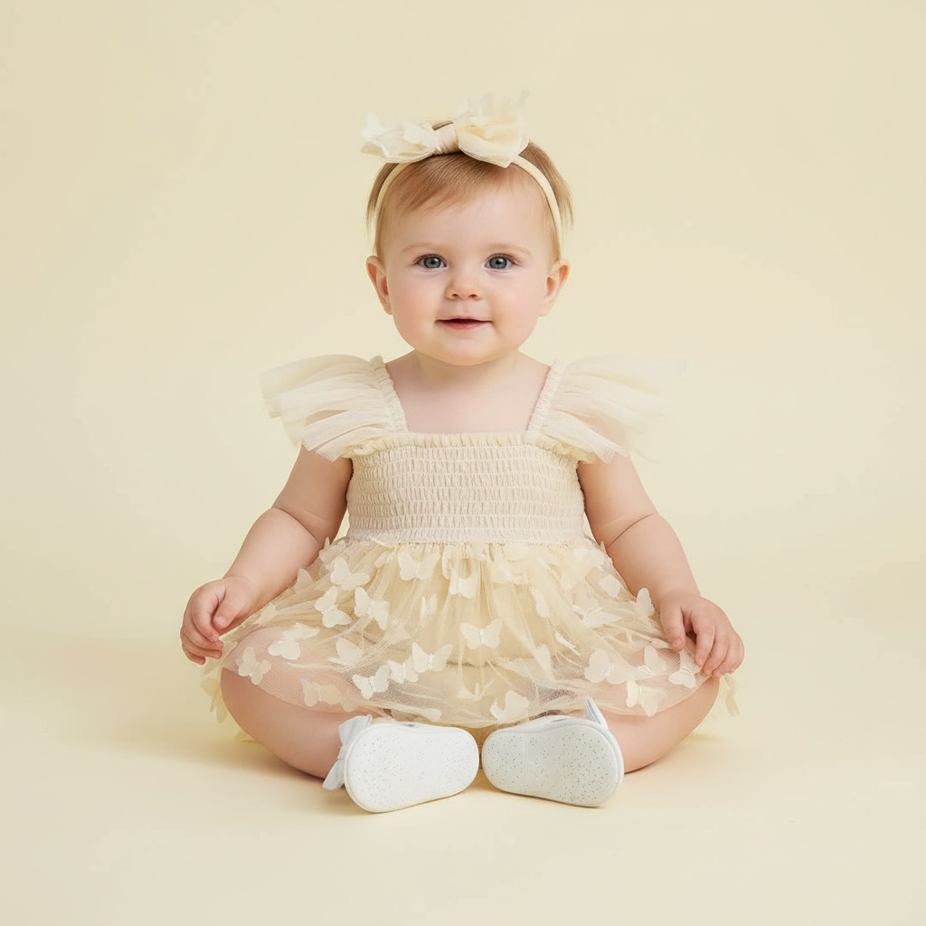 mameluco vestido de mariposa para niñas