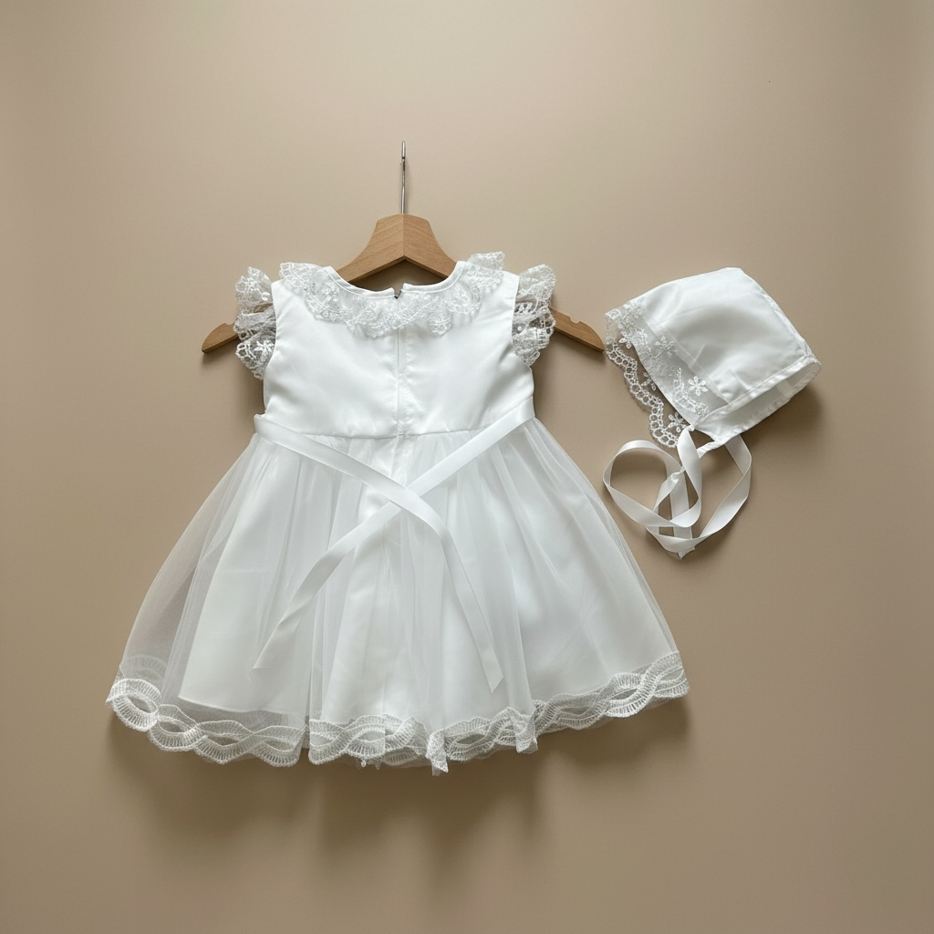 Robe baptême blanc Magnifique