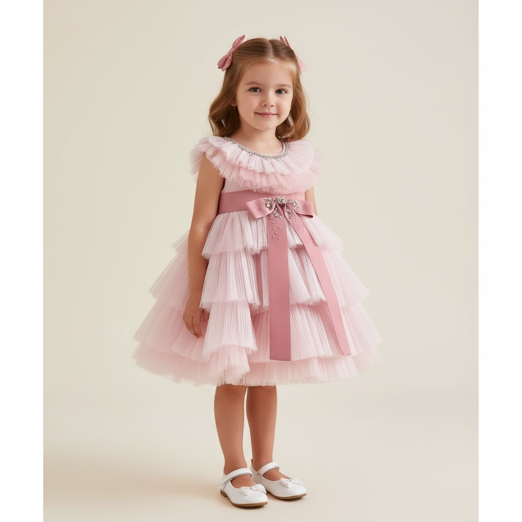 Vestido formal de niña de junio