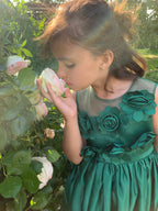 Robe princesse fille à fleurs - fleurette - 48h