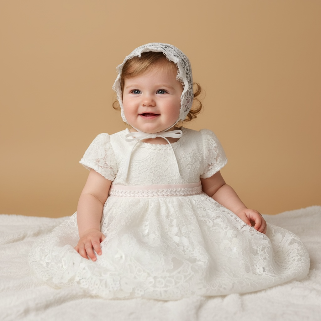 Robe de baptême bébé fille