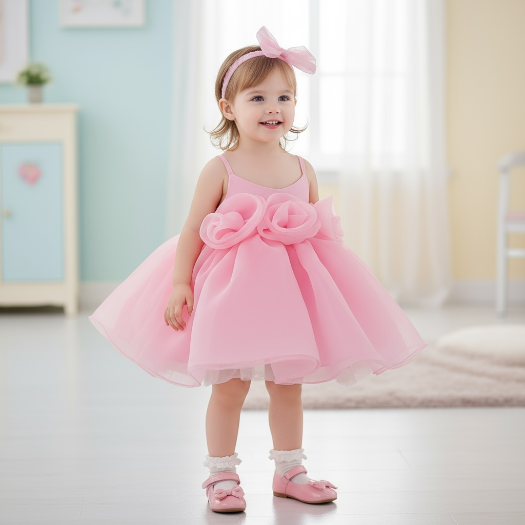 Vestito per la festa di compleanno della neonata di Rosie