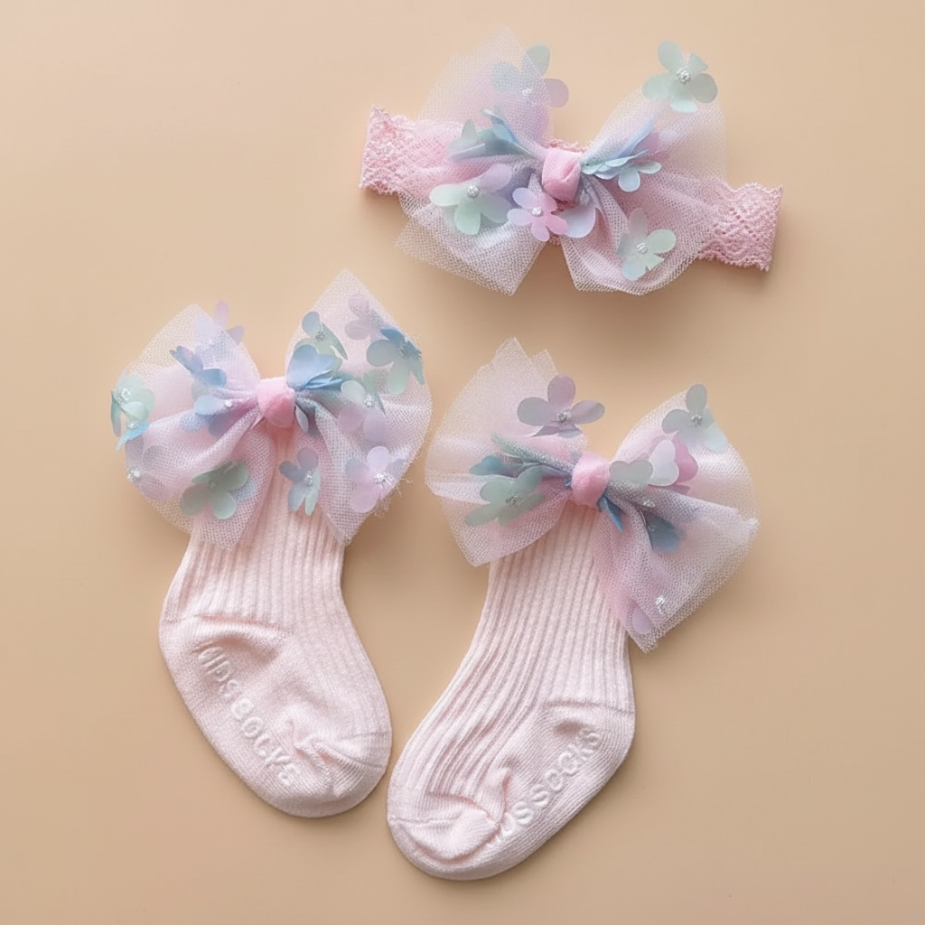 Lot de chaussette et accessoire cheveux