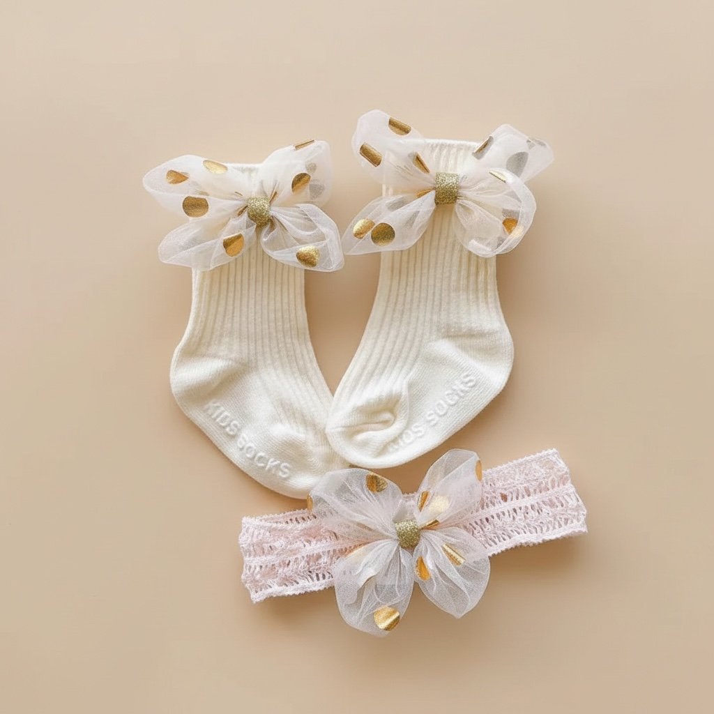 Lot de chaussette et accessoire cheveux