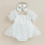 Barboteuse bébé en tulle