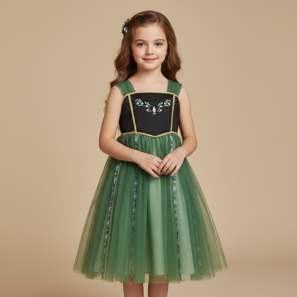 Déguisement robe fille - Vert