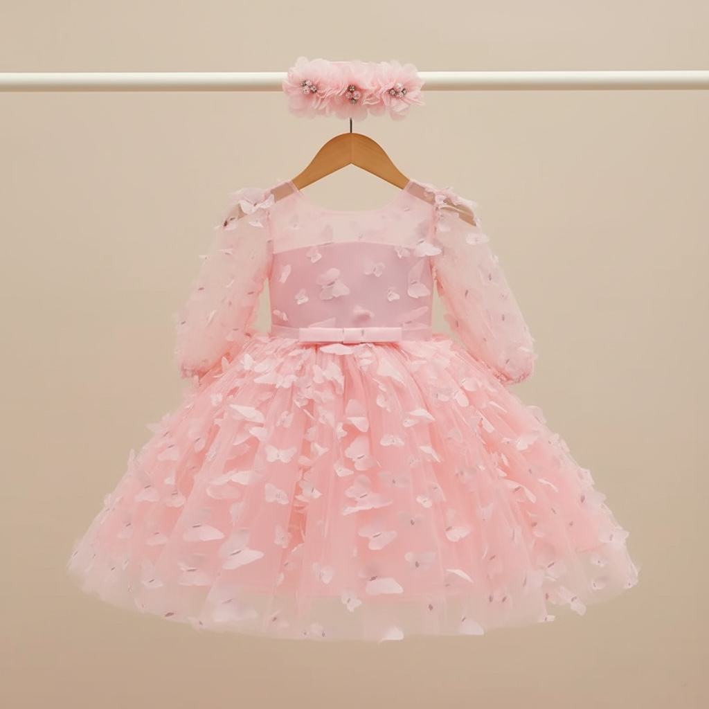 Robe bébé fille papillon