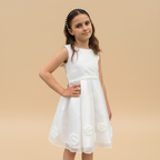 Robe blanche cérémonie fille