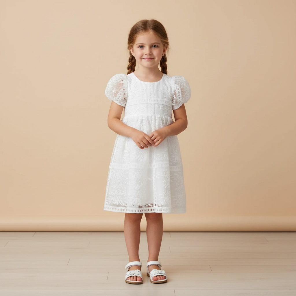 Robe baptême blanche pour enfant