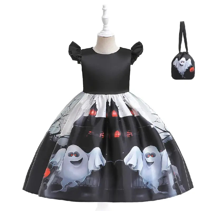 Déguisement Halloween fille Fantôme noire