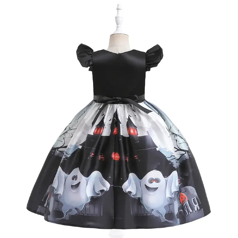 Déguisement Halloween noir fille Fantôme