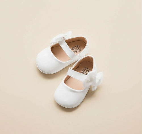 Ballerine cérémonie bébé coloris rose, premiers pas 12 mois
