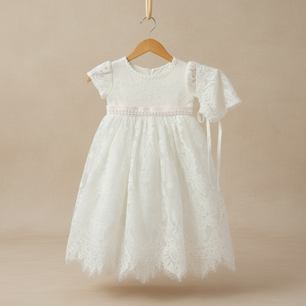 Robe de baptême bébé fille
