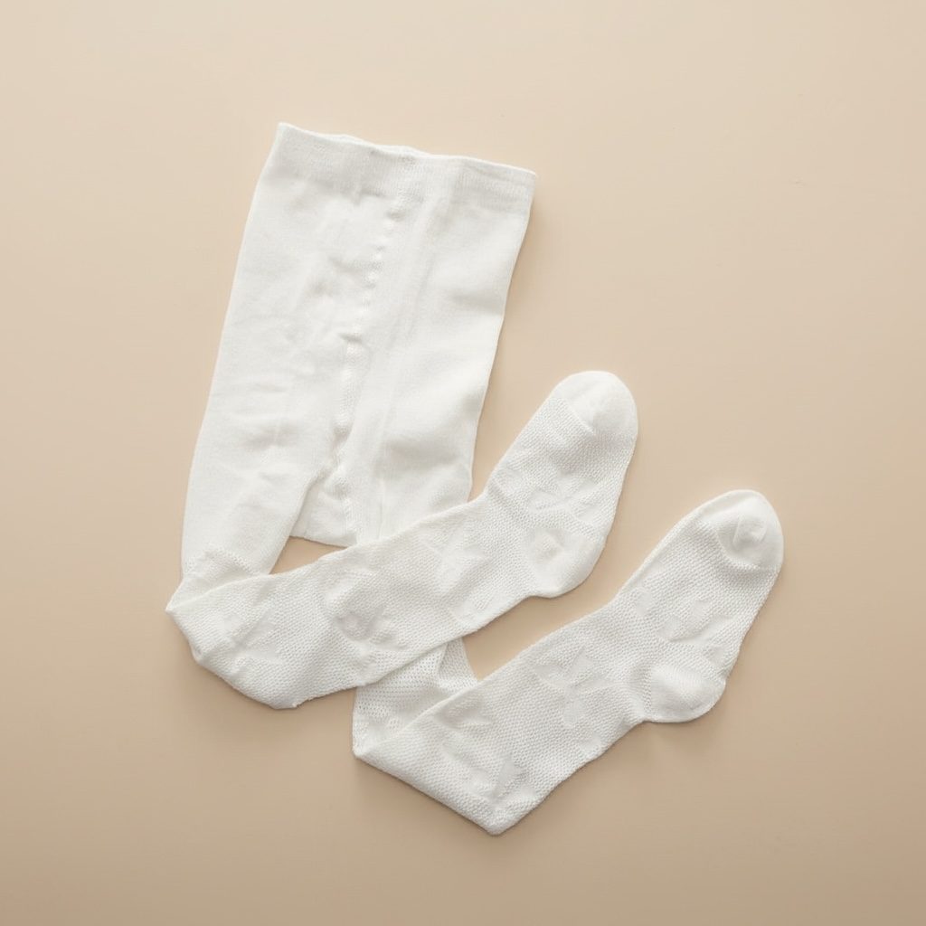 Collant fin fille nœud papillon