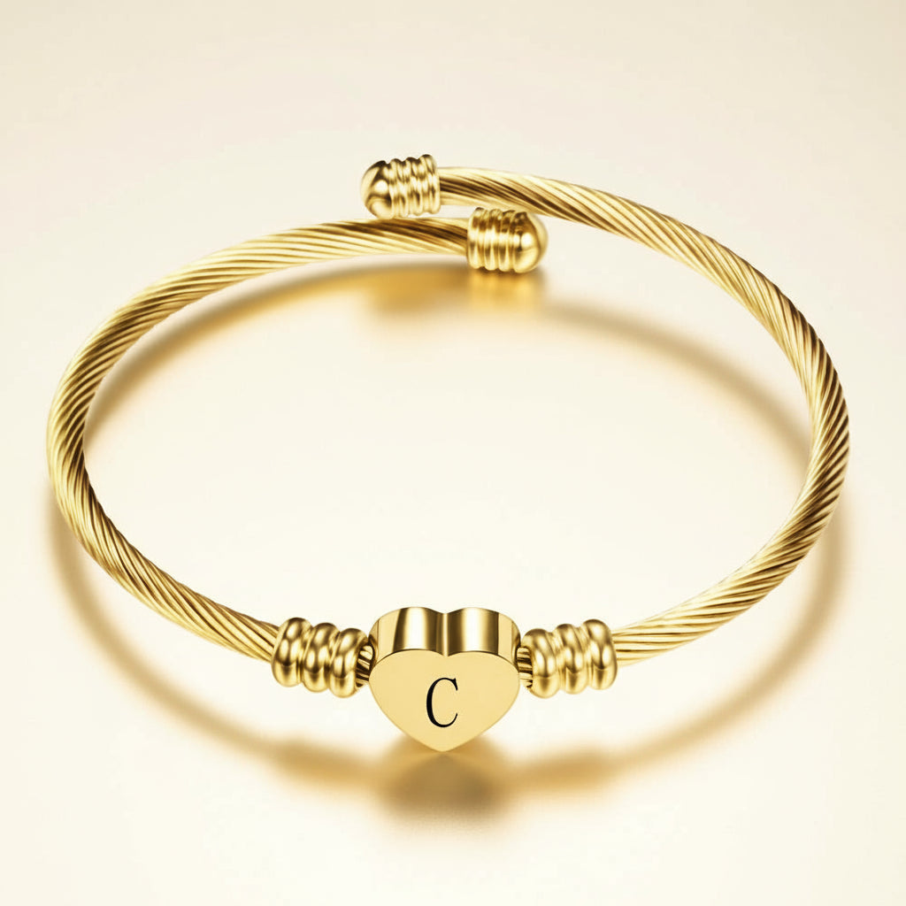 Bracelet enfant - Lettre personnalisé - L'univers de la licorne