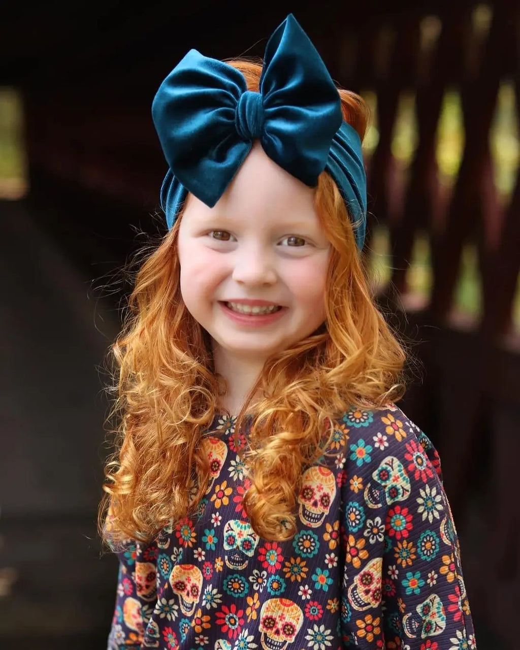 Fascia per capelli in velluto per bambini