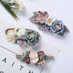 Conjunto de 3 diademas florales para bebés niñas