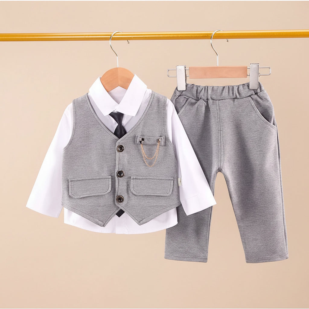 Costume garçon pour cérémonie - 3 pièces Léon