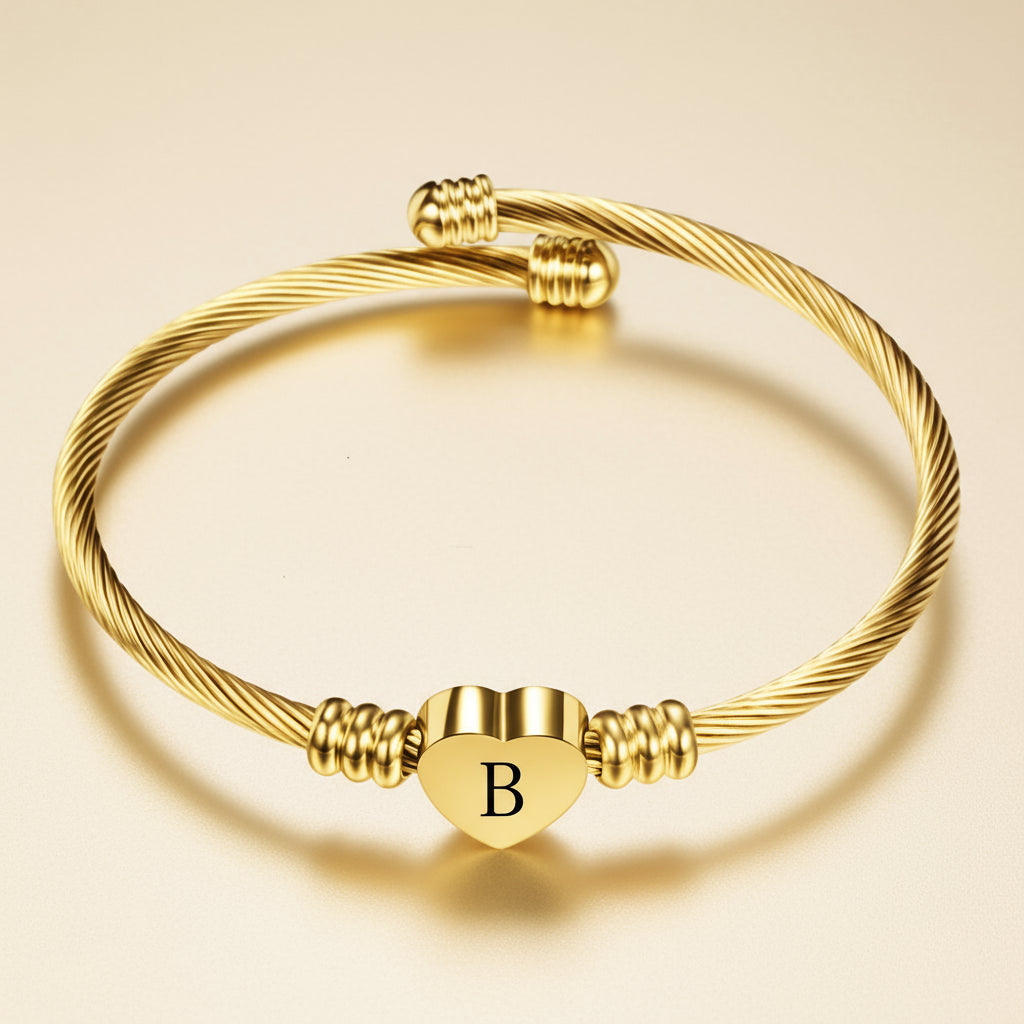 Bracelet enfant - Lettre personnalisé - L'univers de la licorne