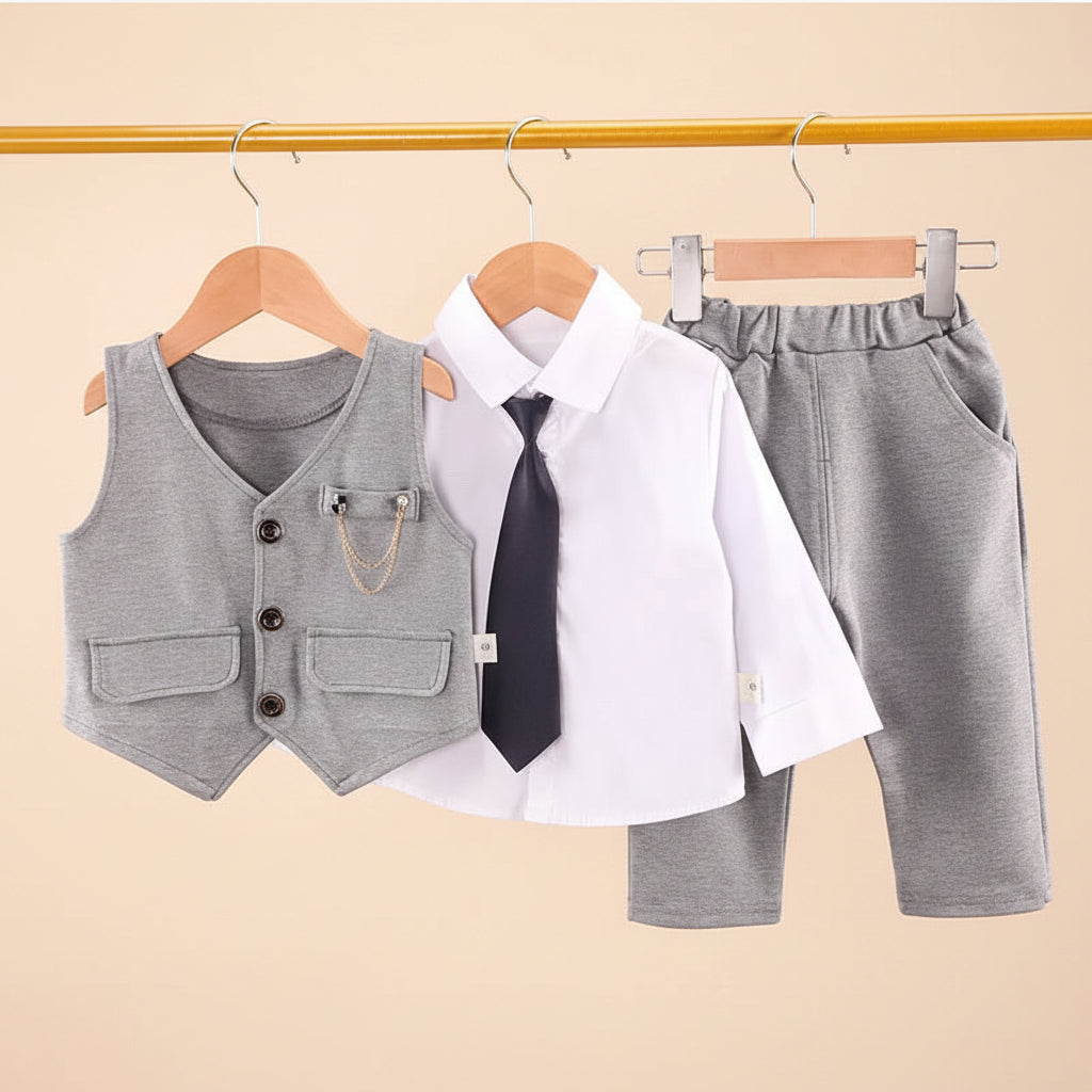 Costume garçon pour cérémonie - 3 pièces Léon