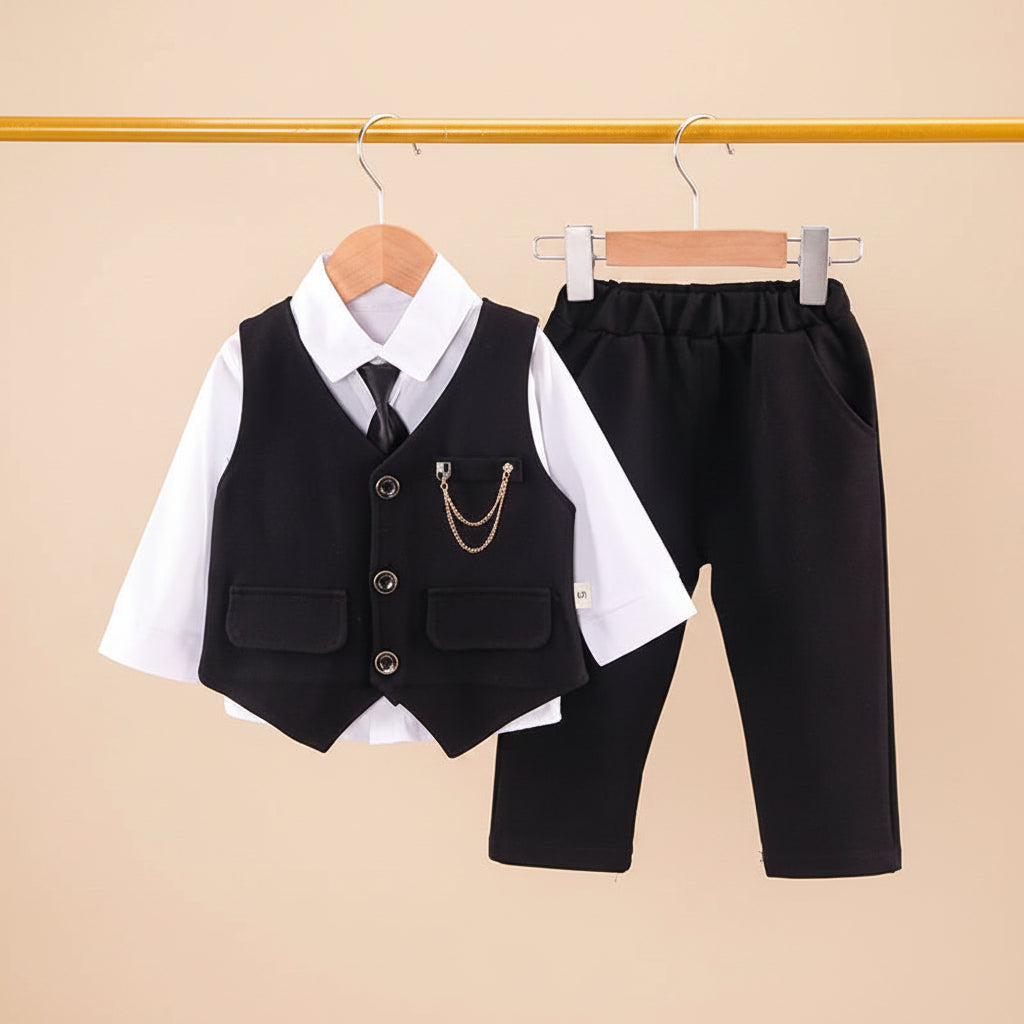 Costume garçon pour cérémonie - 3 pièces Léon