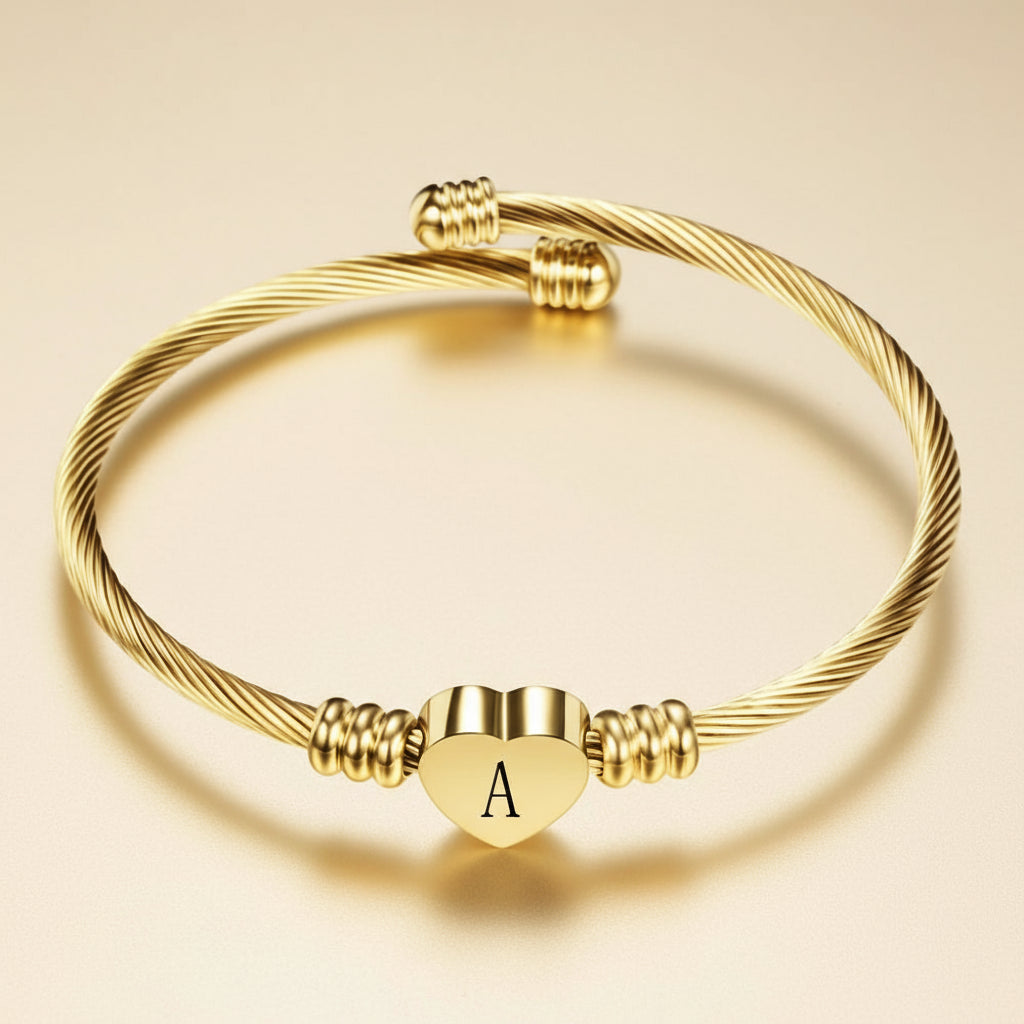 Bracelet enfant - Lettre personnalisé - L'univers de la licorne
