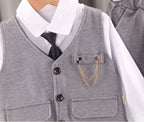 Costume garçon pour cérémonie - 3 pièces Léon