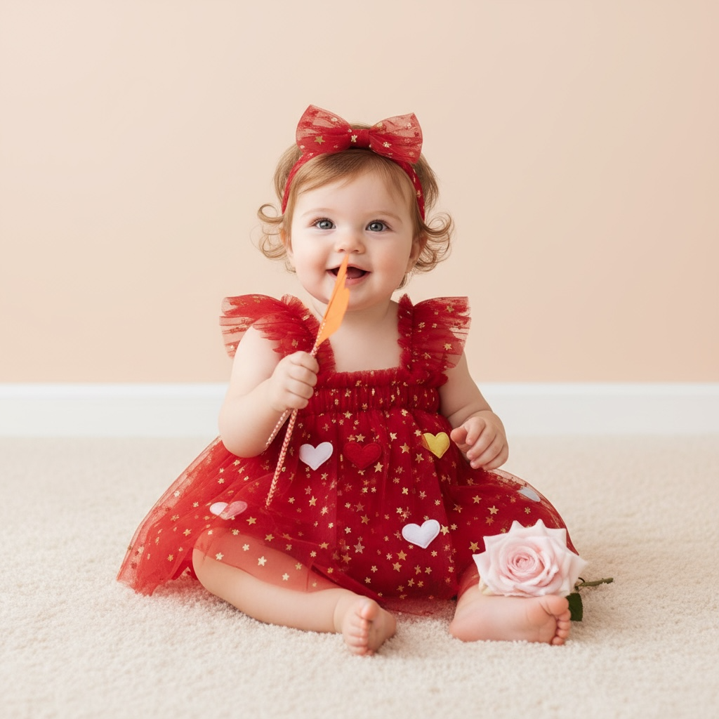 Tutina per neonato con cuoricino