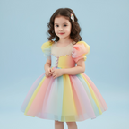 Abito arcobaleno Lola per bambine