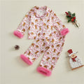 pyjama fille noël rose renne cadeaux