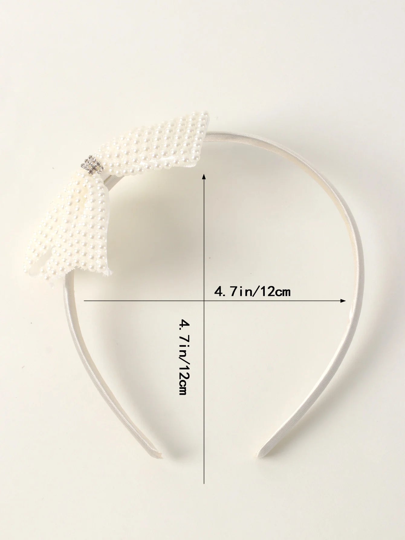 Serre tête nœud en perle fille dimension