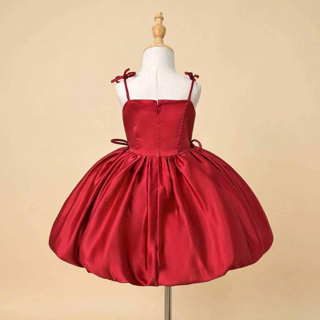 Robe satinée Nöel enfant - Julia