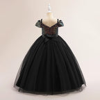 Vestido largo de princesa para cumpleaños