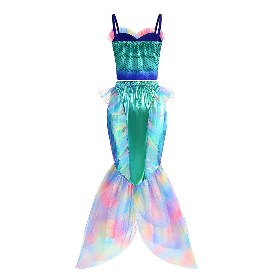 YYDSXK Robe Princesse Fille, Deguisement Sirene Robe De Princesse S Avec Accessoires Sirene Cosplay Costumes Ariel Robe Amz YYDSXK Robe Princesse Fille, Deguisement Sirene Robe De Princesse S Avec Accessoires Sirene Cosplay Costumes Ariel Robe Amz