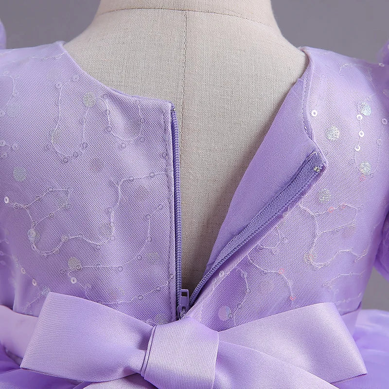 Vestido formal de princesa para niña