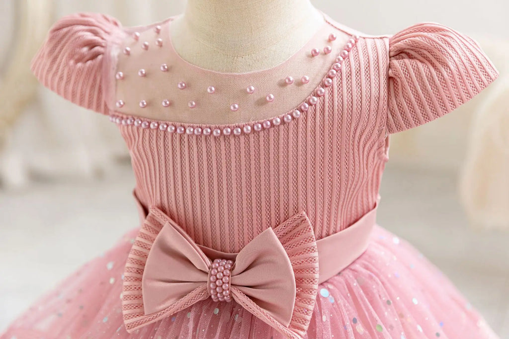 Robe enfant cérémonie Noël étoilé