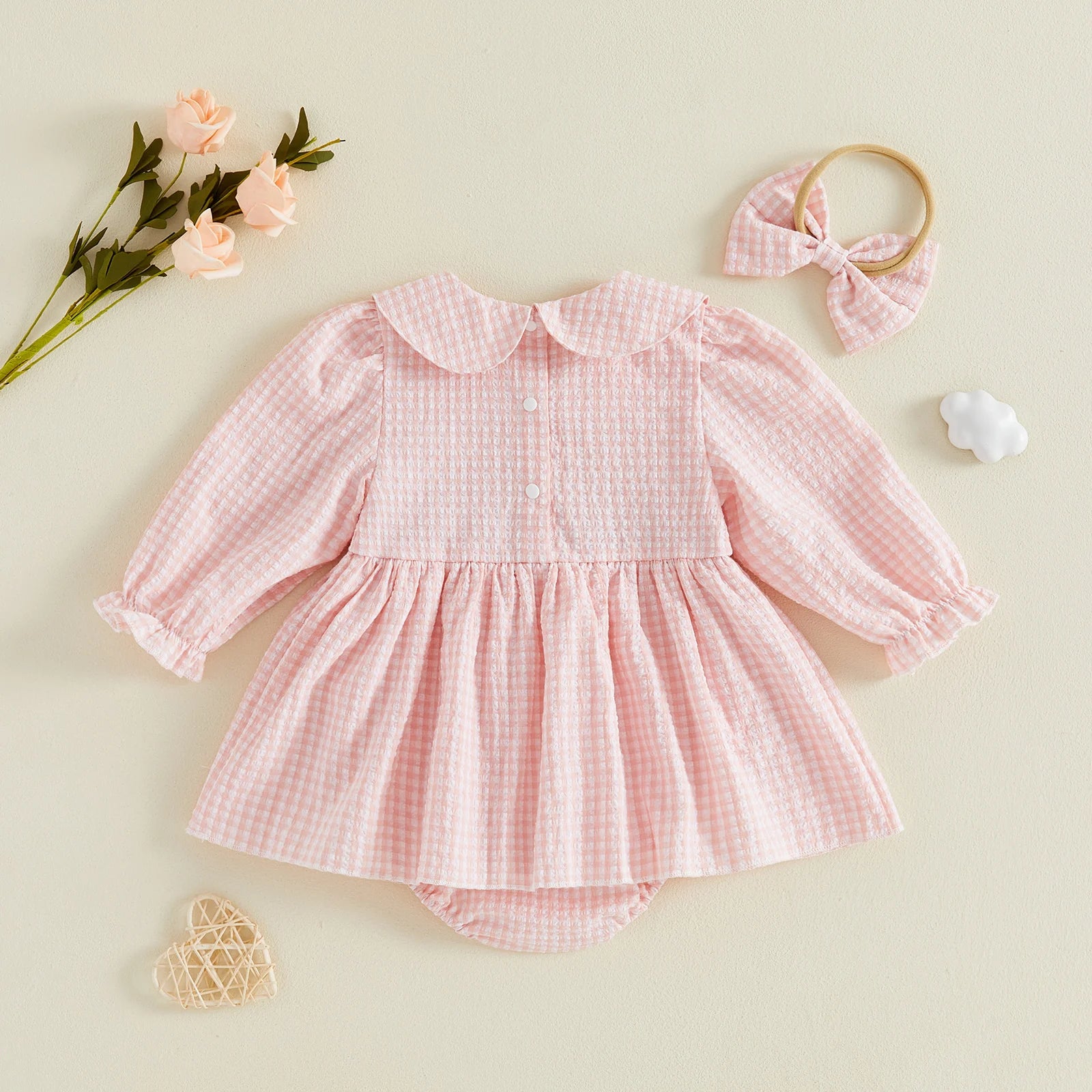 Barboteuse bébé rose - Loli
