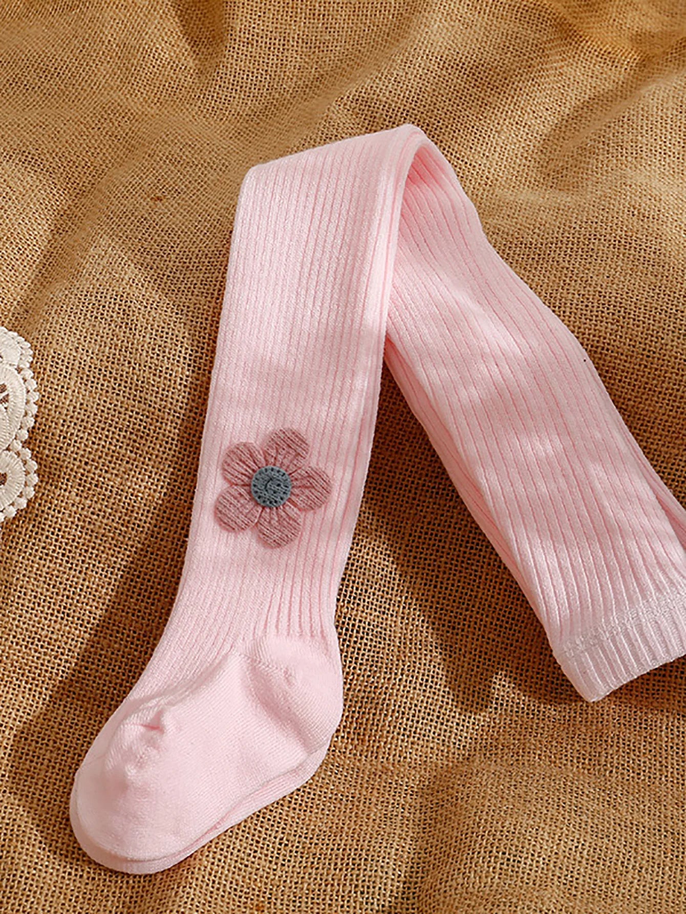 Collants fleuris chaud