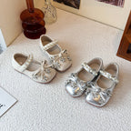 Ballerine per bambini con strass e perle