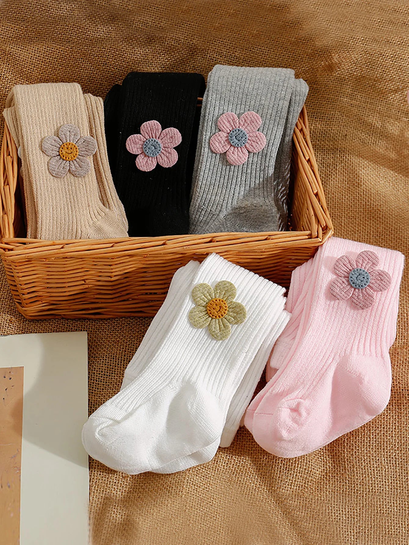 Collants fleuris chaud