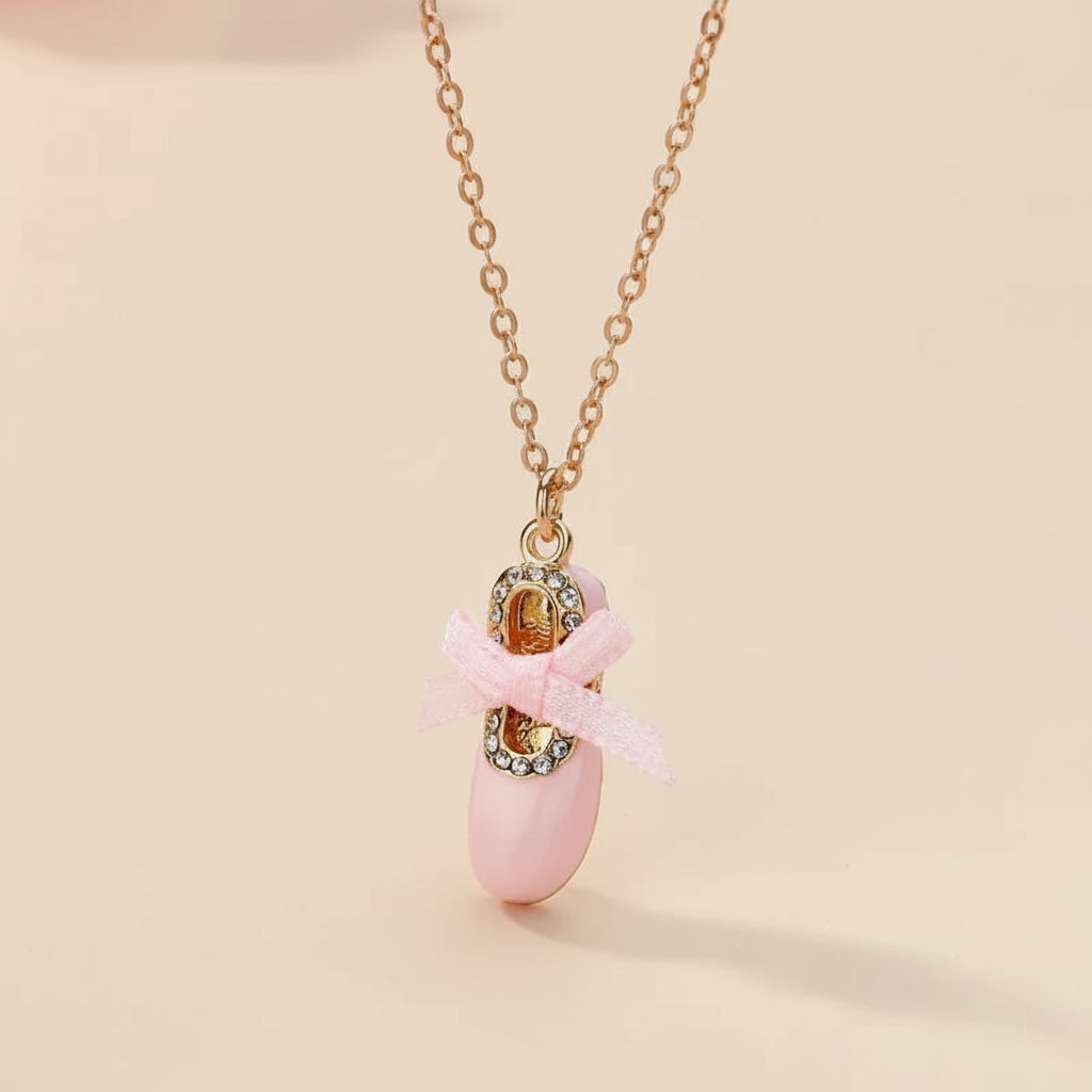 Collier enfant - Ballerine rose - L'univers de la licorne