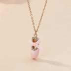 Collier enfant - Ballerine rose - L'univers de la licorne