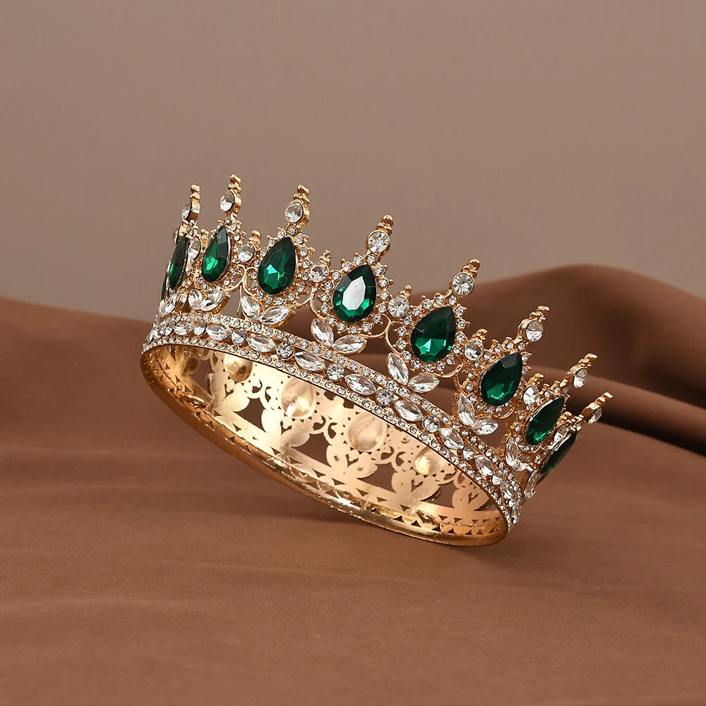 Couronne princesse - Ronde et saphir