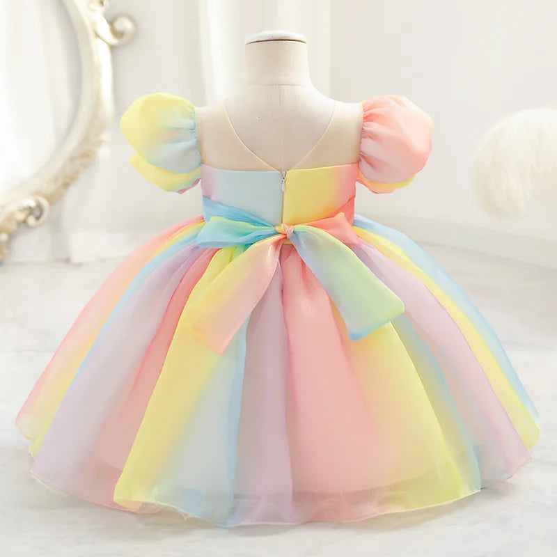 Robe arc-en-ciel enfant fille Lola