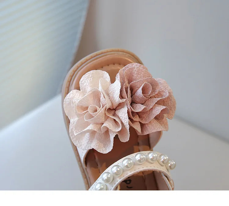 Sandales d'été enfant - Fleurs Jade