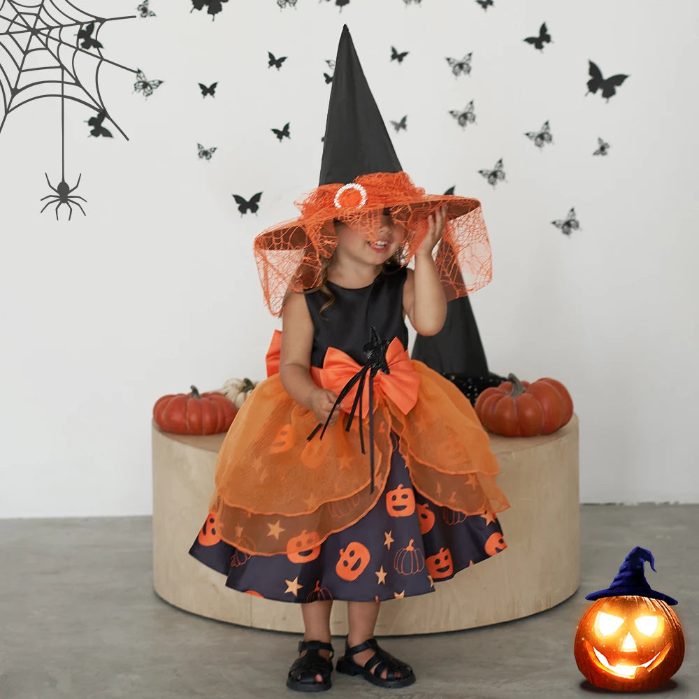 Robe Halloween enfant avec accessoires