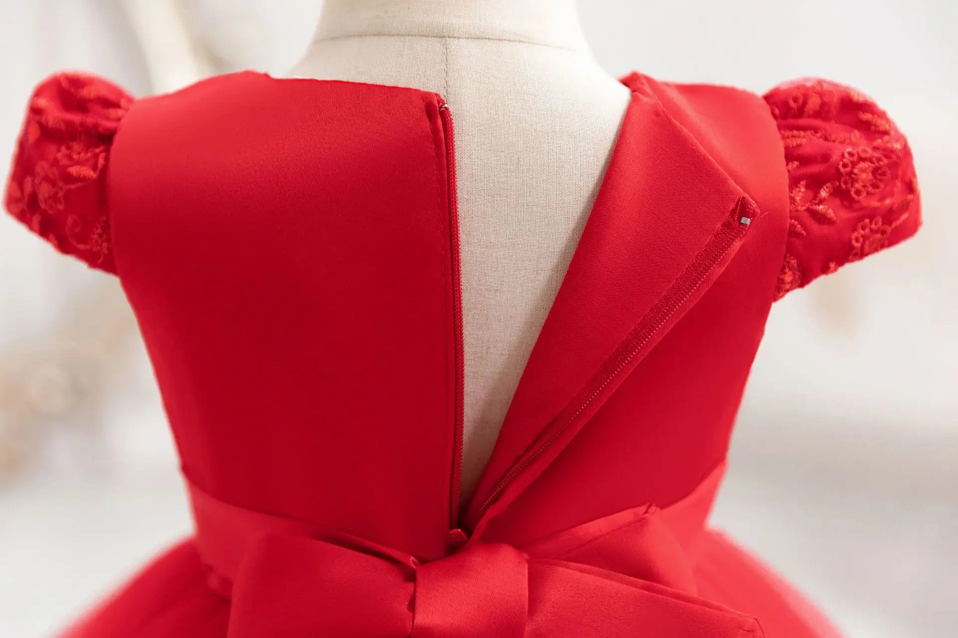 Vestido de cumpleaños azul cielo para bebé niña