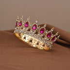 Couronne princesse - Ronde et saphir