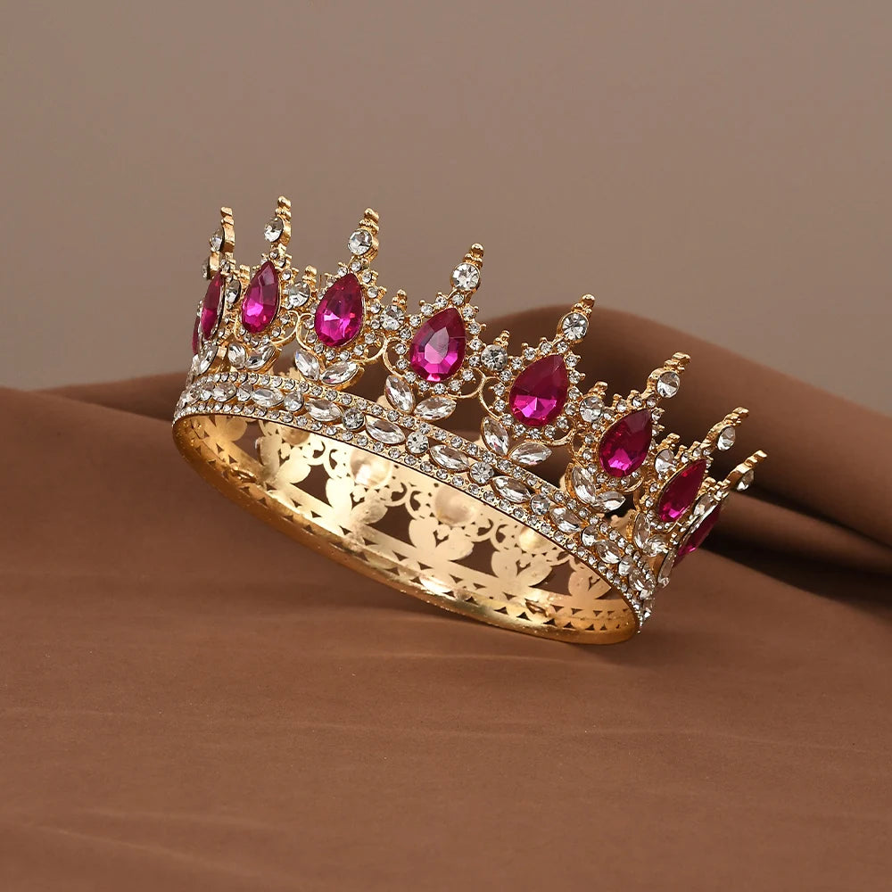 Couronne princesse - Ronde et saphir