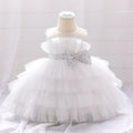 Robe pour noël fille froufrou blanche
